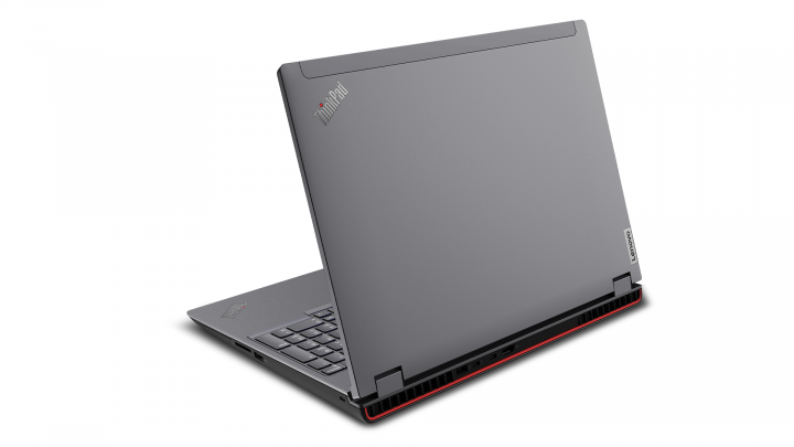 Mobilna stacja robocza Lenovo ThinkPad P16 G1 W11P Storm Grey - widok klapy lewej strony