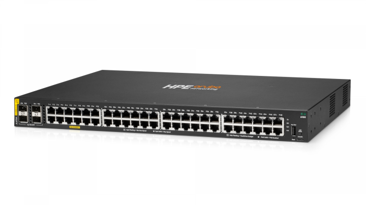 Switch HPE Aruba Networking CX 6100 JL675A 48-port GE PoE 370W 4x10Gb SFP+ 3