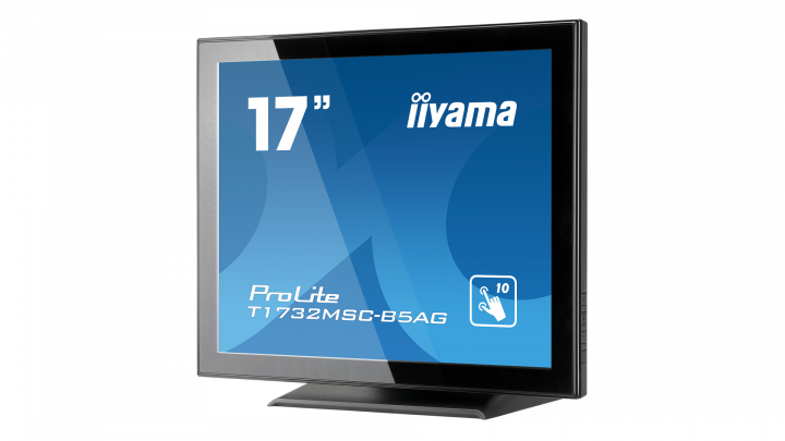 Monitor z dotykowym ekranem IIYAMA ProLite T1732MSC-B5AG - widok frontu prawej strony