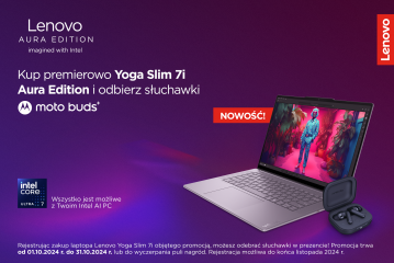 Kup premierowo Yoga Slim 7i Aura Edition i odbierz słuchawki moto buds 3