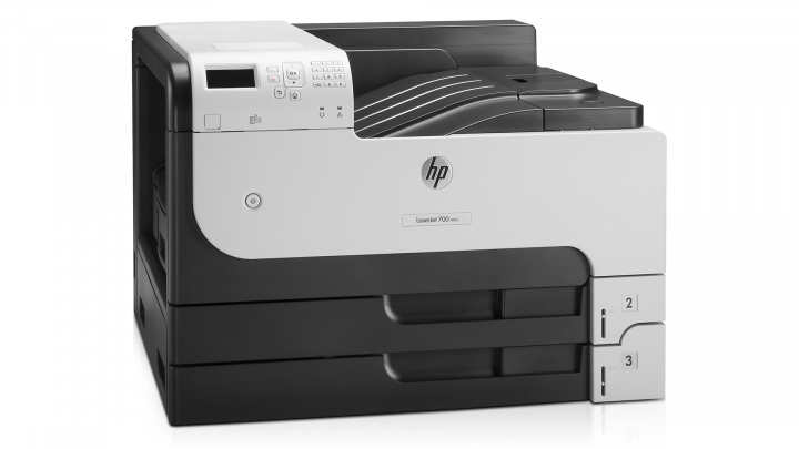 HP LaserJet Enterprise M712dn - CF236A - widok frontu lewej strony