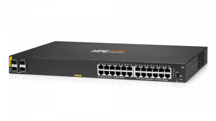 Switch HPE Aruba Networking CX 6100 JL677A 24-port GE PoE 370W 4x10Gb SFP+ 2