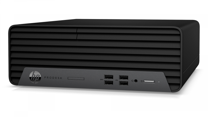 Komputer HP ProDesk 400 G7 SFF czarny - widok frontu prawej strony