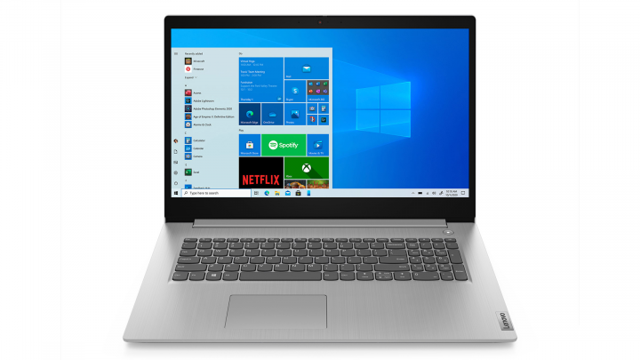 Laptop Lenovo IdeaPad 3 17ADA05 W10H widok frontu