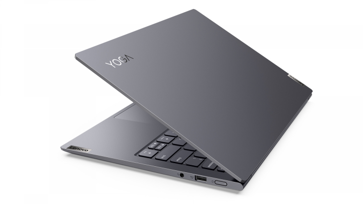 Yoga Slim 7 Pro szara z pokrywą mylar W10H widok klapy2