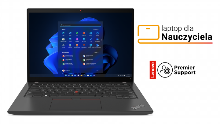 ThinkPad T14 G4 (Intel) W11P czarny Premier Support Bon