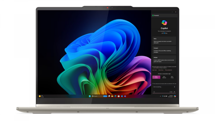 Laptop Lenovo Yoga 7 2-in-1 14AKP10 W11H Backlit Seashell (Yoga Pen + Yoga Sleeve) Copilot