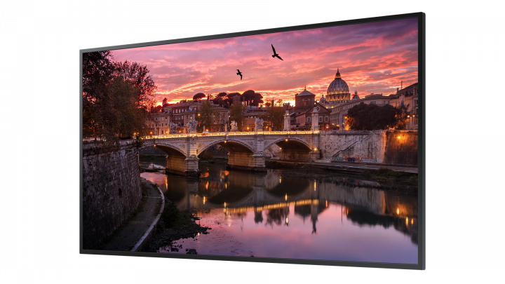 Monitor Samsung 55 QB55R-B LH55QBRBBGCXEN - widok frontu prawej strony