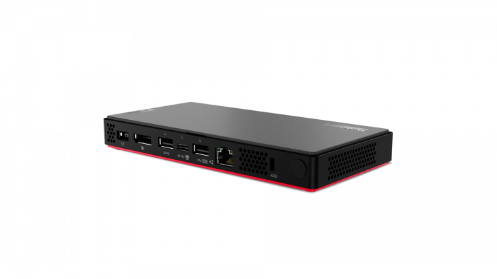 Komputer Lenovo ThinkCentre M75n Nano - widok z tyłu prawej strony