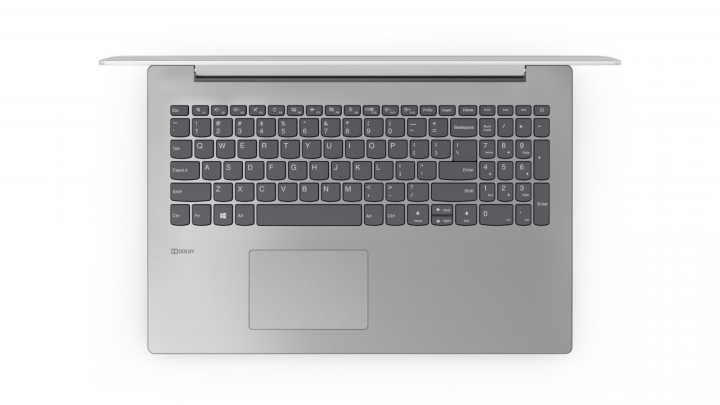 Laptop Lenovo IdeaPad 330-15IKB szara pokrywa - widok klawiatury