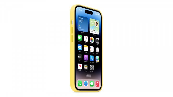 Etui Apple iPhone 14 Pro Silicone Case z MagSafe Canary Yellow MQUG3ZMA 4