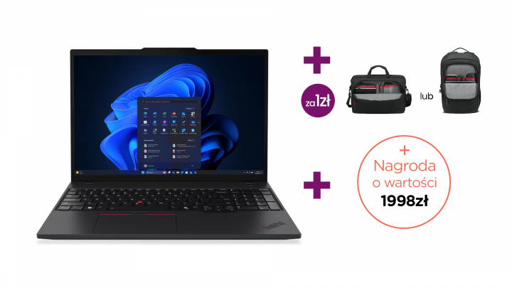 Laptop Lenovo ThinkPad T16 Gen 4 (Intel) W11P FPR BK PROMO 2K Zestaw