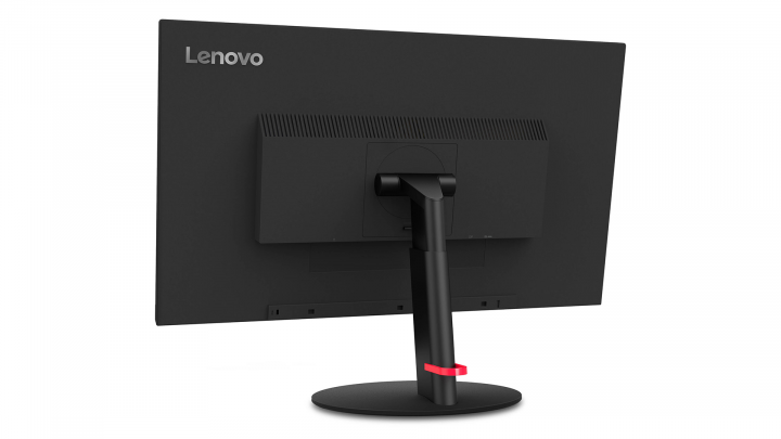 Monitor Lenovo ThinkVision T27p-10 czarny - widok z tyłu lewej strony