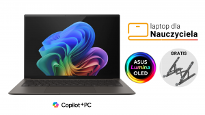 Laptop dla Nauczyciela ASUS Zenbook S 14 OLED UX5406SA-PV031W Ultra 5 226V 14" 3K 120Hz 0,2ms 16GB 1000SSD W11