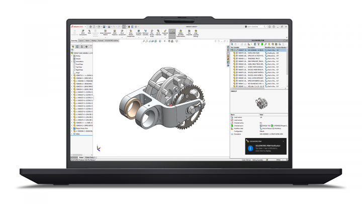 Mobilna stacja robocza Lenovo ThinkPad P14s Gen 7 intel - widok frontu v4