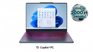 Laptop 2w1 Lenovo Yoga 9 Aura Edition Gen 11 Aura Edition 14IPH11 83SE001XPB Ultra 7 355 14" Touch 2.8k 120Hz OLED 32GB 512SSD W11 + Etui i rysik w zestawie