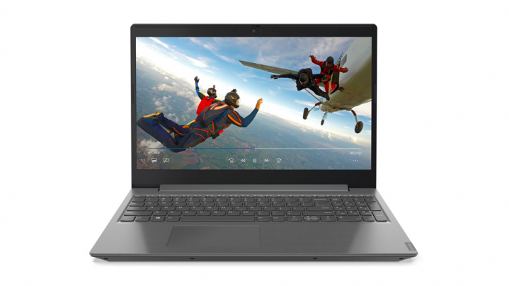 Laptop Lenovo Essential V155-15API szary - widok frontu
