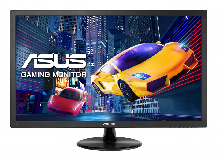 Monitor Asus VP248QG czarny - widok frontu