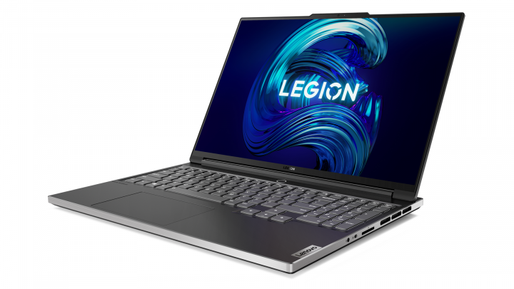 Laptop Lenovo Legion S7 16IAH7 Onyx Grey - widok frontu prawej strony