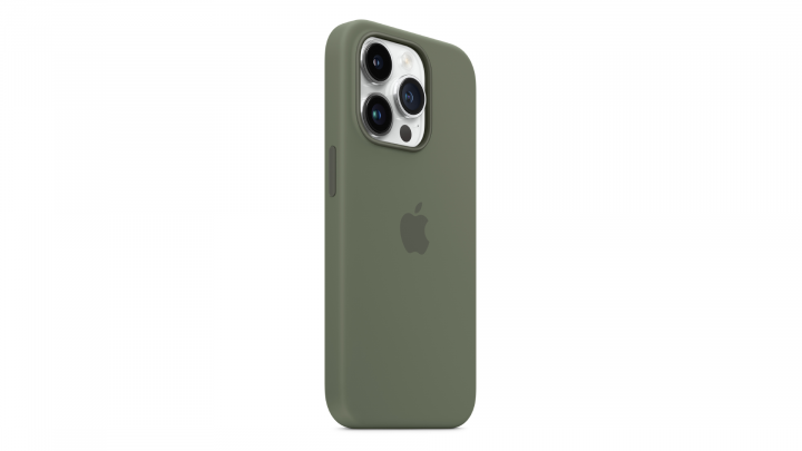 Etui Apple iPhone 14 Pro Silicone Case z MagSafe Olive MQUH3ZM/A 4