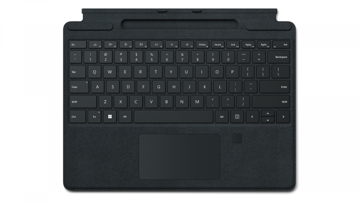 Microsoft Surface Pro Signature Type Cover (fingerprint reader) 8XG-00007 czarne - widok frontu
