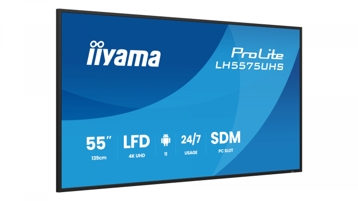 Monitor wielkoformatowy iiyama LH5575UHS-B2AG 55" 4K UHD IPS 24/7 Android 11 3