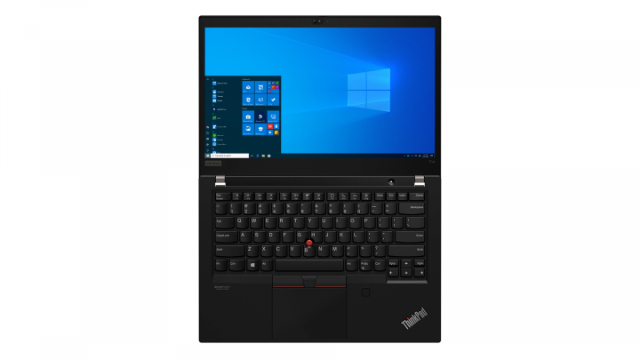 Laptop Lenovo ThinkPad T14 AMD G1 czarny widok z góry
