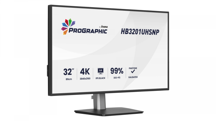 Monitor iiyama ProGraphic HB3201UHSNP-B1 4K UHD 31,5" IPS USB-C Dock 3