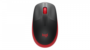 Mysz bezprzewodowa Logitech M190 FULL-SIZE WIRELESS czerwona 910-005908