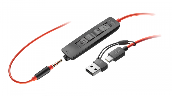 Słuchawki przewodowe Poly Blackwire 3325 USB-C 3