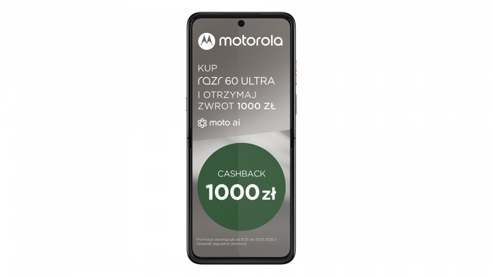 Smartfon Motorola razr 60 Ultra brązowy Cashback 2