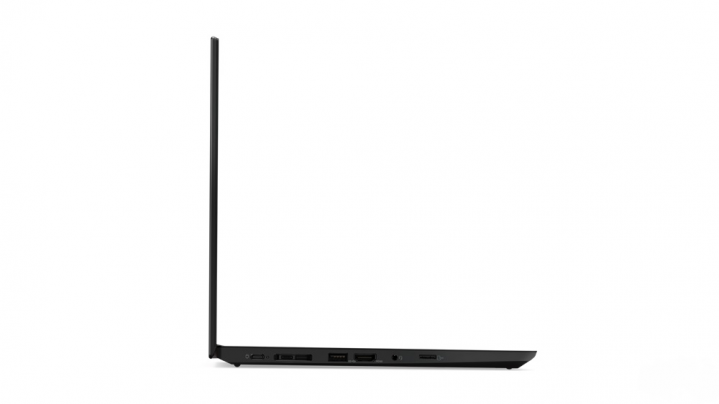 Laptop Lenovo ThinkPad T495 czarny - widok lewej strony