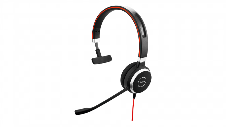Zestaw słuchawkowy Jabra Evolve 40 Mono - widok frontu prawej strony