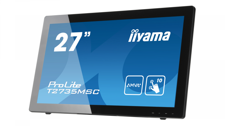 Monitor z dotykowym ekranem IIYAMA ProLite T2735MSC-B2 - widok frontu prawej strony