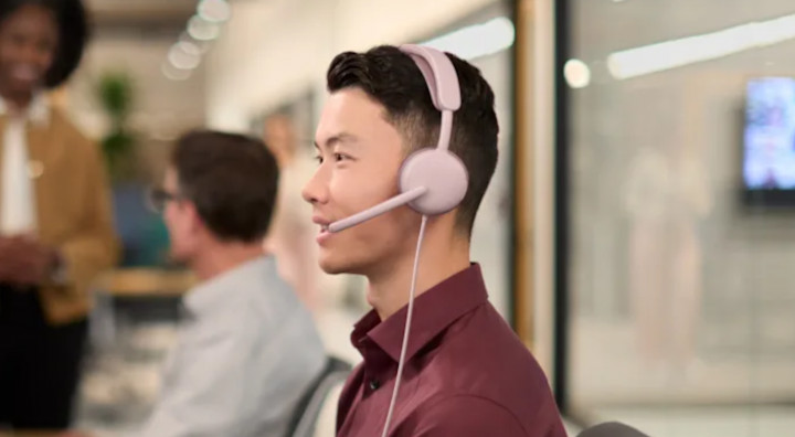 Logitech Zone Wired 2 for Business MS Teams różowe 5