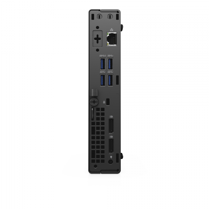 Komputer Dell OptiPlex 5080 MFF czarny - widok tyłu