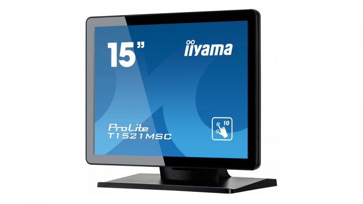 Monitor z dotykowym ekranem IIYAMA ProLite T1521MSC-B1 - widok frontu prawej strony