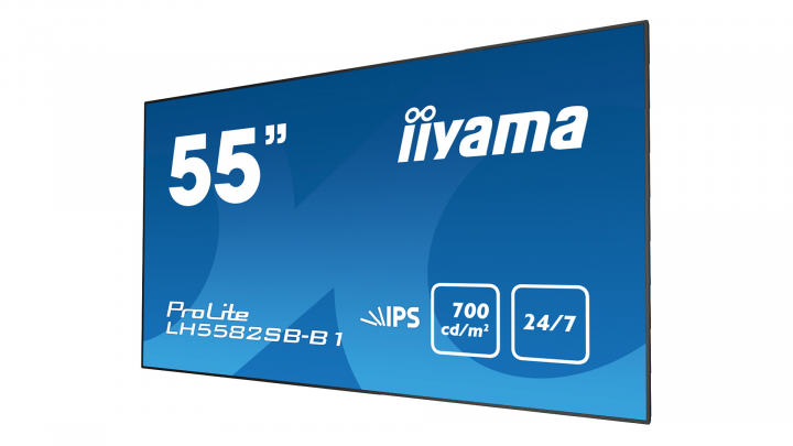 Monitor IIYAMA ProLite LH5582SB-B1 widok frontu prawej strony