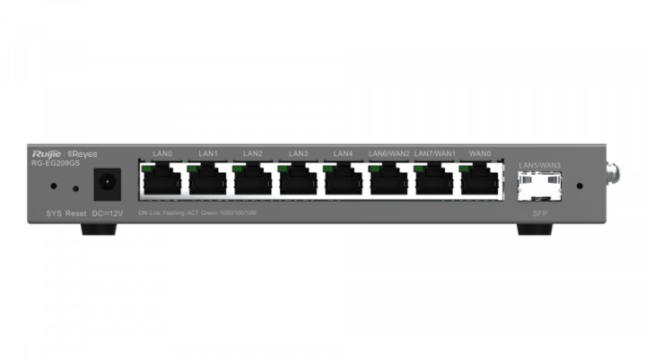 Router Ruijie Reyee RG-EG209GS 8-port GE 1x1Gb SFP 3