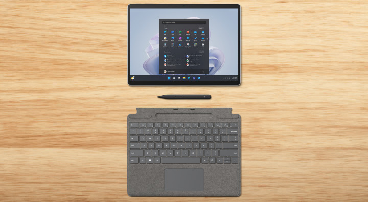 Microsoft Surface Pro 9 (platynowy + etui + rysik)