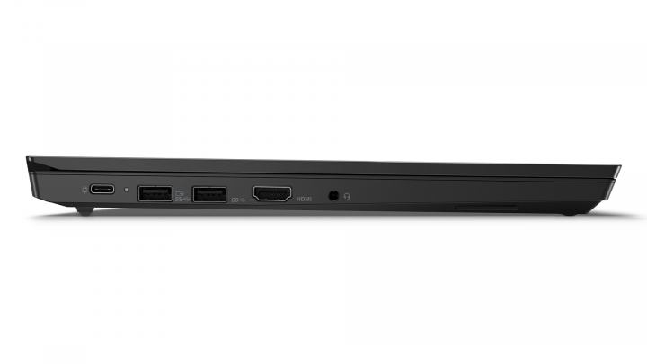 Laptop Lenovo ThinkPad E14 W10P czarny widok lewej strony