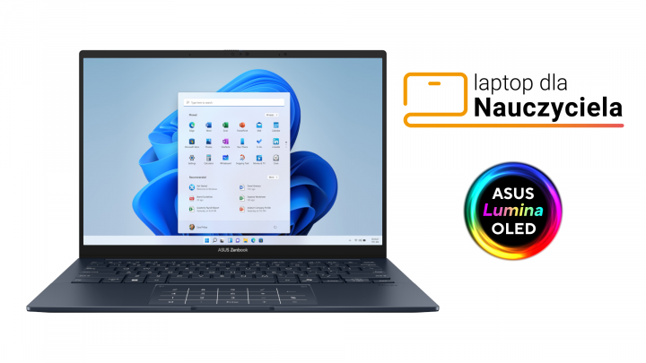 Laptop ASUS Zenbook 14 OLED UX3405CA Touch W11H Ponder Blue copilot BON 2