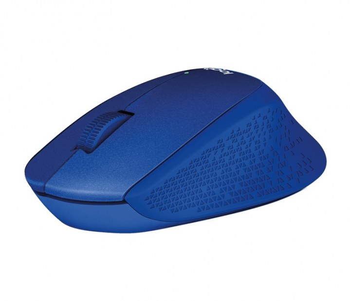 Mysz bezprzewodowa Logitech M330 Silent Plus optyczna niebieska 910-004910 - widok frontu v3