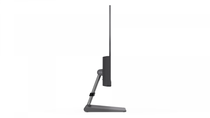 Monitor Lenovo Q24h-10 szary - widok lewej strony