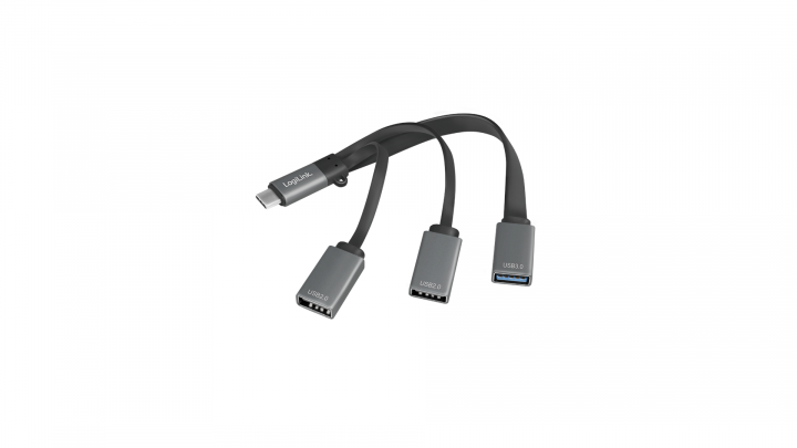 Hub USB-C LogiLink 3-portowy UA0315