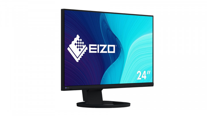 Monitor EIZO FlexScan EV2480 czarny - widok frontu lewej strony
