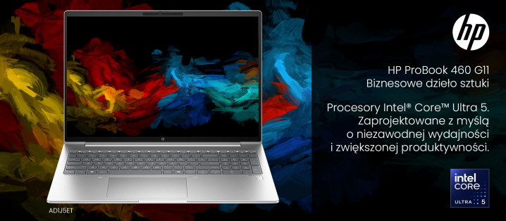 HP ProBook 460 G11 AD1J5ET z procesorem Intel® Core™ Ultra 5 125U 17
