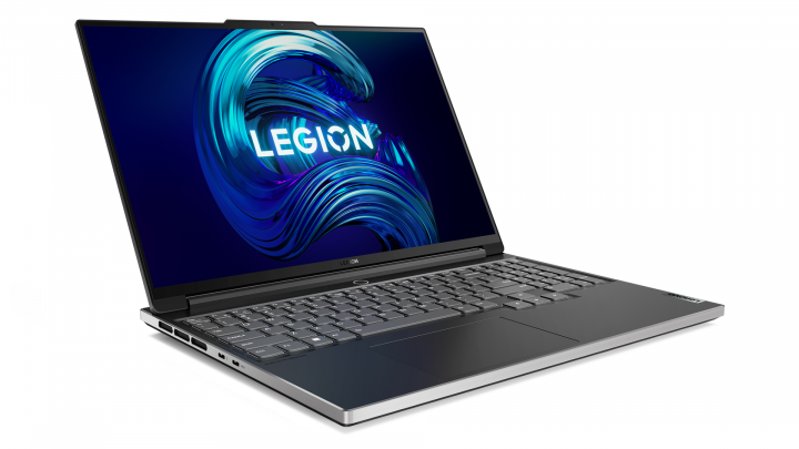 Laptop Lenovo Legion S7 16IAH7 Onyx Grey - widok frontu lewej strony