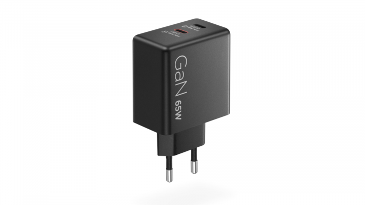 Ładowarka Lenovo 40AW065BEU Dual USB-C 65W GaN Charger Black EU 2