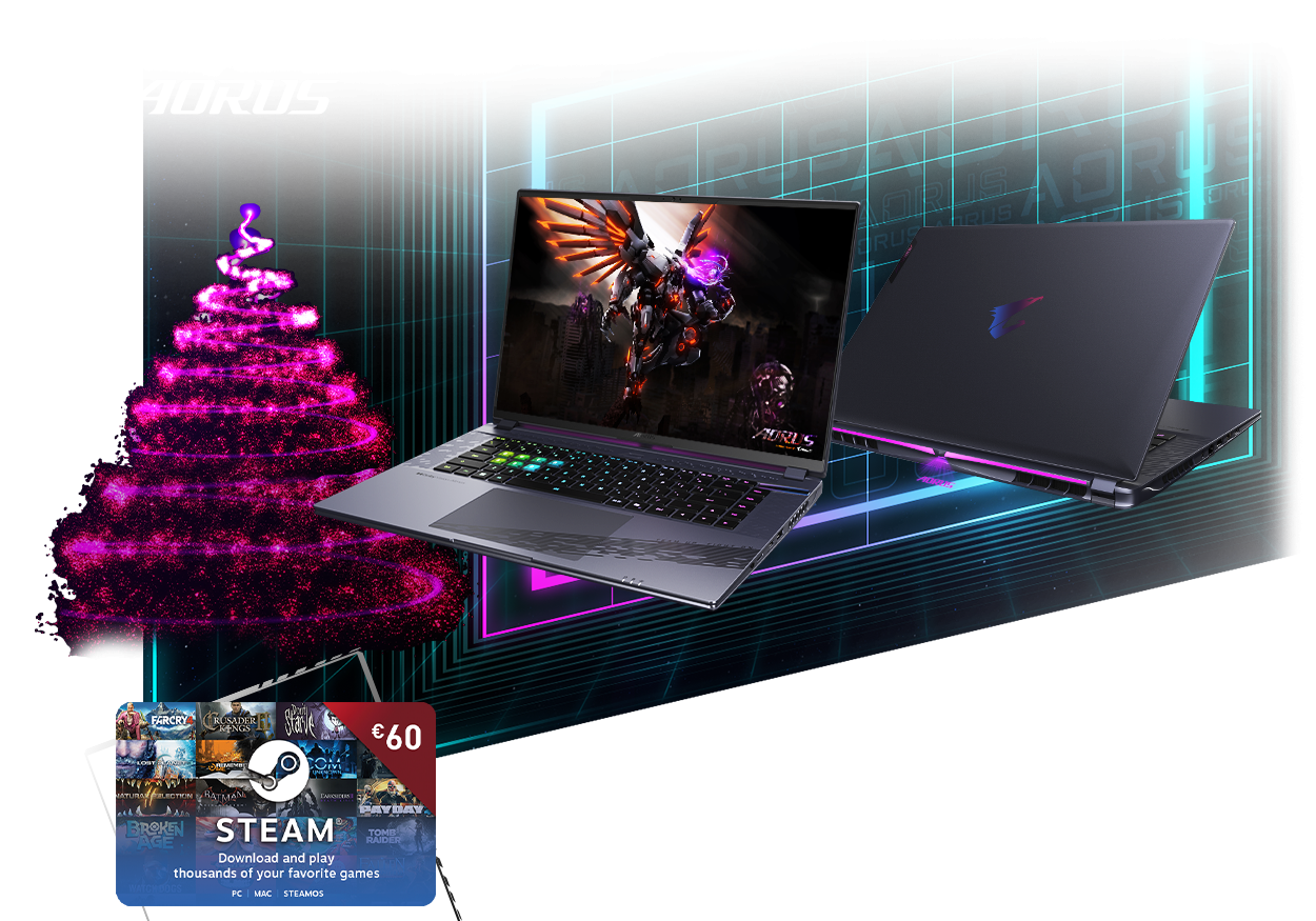 Kup laptop AORUS/GIGABYTE i zgarnij nawet 60 Euro na Steam 2